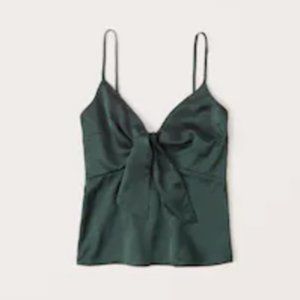 Abercrombie & Fitch Satin Tie-Front Cami